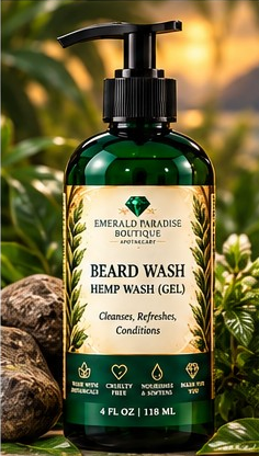 Emerald Paradise Boutique Beard Hemp Wash Gel 4 oz