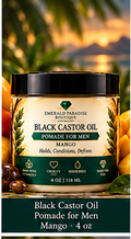 Emerald Paradise Boutique Black Castor Oil Pomade for Men Mango 4 oz