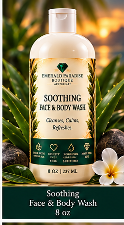 Emerald Paradise Boutique Soothing Face and Body Wash 8 oz